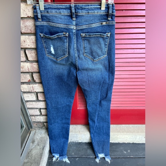 KanCan Dark Blue Distressed Skinny Jeans Women’s 3/25 - Picture 4 of 10